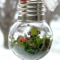 Mossy Junimo Forest Terarrium Bulb Shaped Ornament - Thumbnail 5