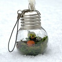 Mossy Junimo Forest Terarrium Bulb Shaped Ornament - Thumbnail 7