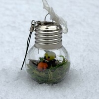 Mossy Junimo Forest Terarrium Bulb Shaped Ornament - Thumbnail 12