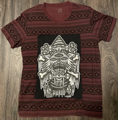 SKATE CAT PATTERN TSHIRT