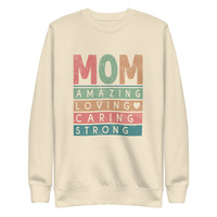 Mom Amazing Loving Caring Mother's Day Gift Premium Sweatshirt - Thumbnail 8