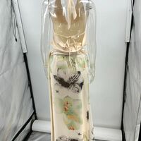 Sexy backless halter neck top and fitted printed long skirt two-piece set - Thumbnail 2