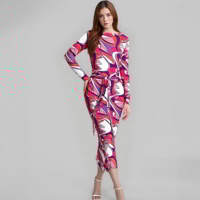 Elastic bodycon mesh beach vacation dress - Thumbnail 2