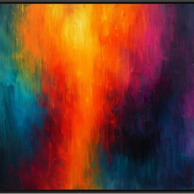 Chromatic surge - fiery orange meets midnight blue