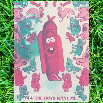 All the boys want me print (classic white)