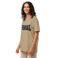 Funny Feral Varsity Style oversized t-shirt - Thumbnail 1
