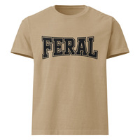 Funny Feral Varsity Style oversized t-shirt - Thumbnail 3