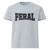 Funny Feral Varsity Style oversized t-shirt - Thumbnail 4