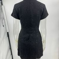 Round-neck beaded dress - Thumbnail 3