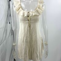 Sexy ruffled strap mini dress - Thumbnail 2