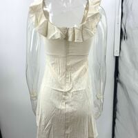 Sexy ruffled strap mini dress - Thumbnail 3