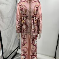 Stylish graffiti print lapel shirt and trousers two-piece set - Thumbnail 3