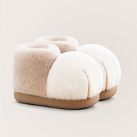 Cute Cat Paw High Top Plush Slippers - Thumbnail 1