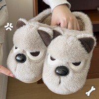 Funky Dog Plush Slippers - Thumbnail 3