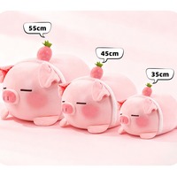 Strawberry pig plush toy - Thumbnail 8