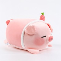 Strawberry pig plush toy - Thumbnail 7