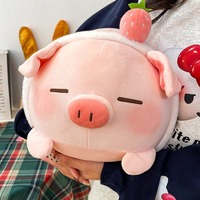 Strawberry pig plush toy - Thumbnail 4