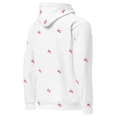 Cherries everywhere unisex cotton hoodie