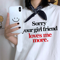 Free Shipping-SORRY YOUR GIRLFRIEND LOVES ME MORE TEE - Thumbnail 1