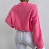 Clouds Embroidery Button Knit Sweaters Cardigan - Thumbnail 5