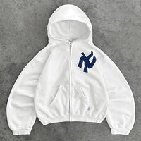 NY CROSS ZIP UP HOODIE - Thumbnail 6