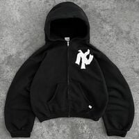 NY CROSS ZIP UP HOODIE - Thumbnail 7