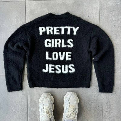 Pretty girl love jesus sweater