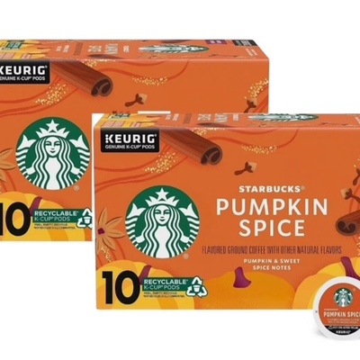 Starbucks pumpkin spice limited edition k-cup pods 10 cups