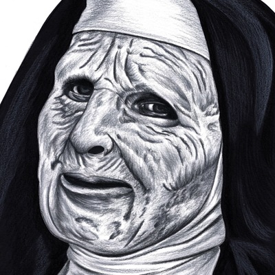 The town nun print