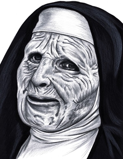 The Town Nun Print