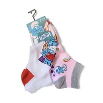 The Smurf Rainbow Cartoon Ankle Socks (4-Pairs)