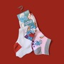 The Smurf Rainbow Cartoon Ankle Socks (4-Pairs)-1