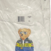 Ralph Lauren Polo Racing Bear Classic T Shirt Men's Size (XXL) - Thumbnail 1