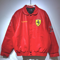 FERRARI SCUDERIA VINTAGE LEATHER JACKET  - Thumbnail 1