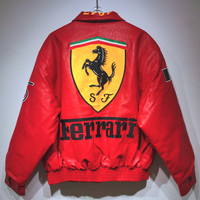  FERRARI SCUDERIA VINTAGE LEATHER JACKET  - Thumbnail 2