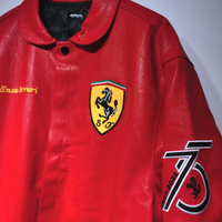  FERRARI SCUDERIA VINTAGE LEATHER JACKET  - Thumbnail 3