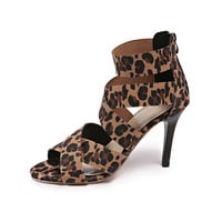 Women's high-heeled back zipper sexy Roman sandals 5 colors - Thumbnail 8