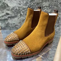 Chelsea boots men's boots high-top rivet decoration - Thumbnail 2