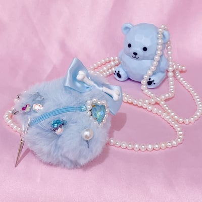 Pirate teddy hair clip & pin