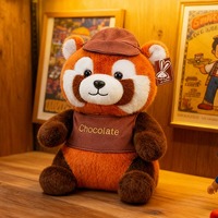 Chocolate Red Panda Plush Toy - Thumbnail 1