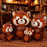 Chocolate Red Panda Plush Toy - Thumbnail 2