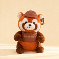 Chocolate Red Panda Plush Toy - Thumbnail 4