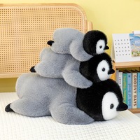 Laying Flat Penguin Plush Toy - Thumbnail 3