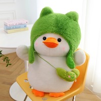 Adorable duck plush toy with cap - Thumbnail 2