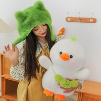 Adorable duck plush toy with cap - Thumbnail 3