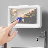 Universal Waterproof & Anti-Fog Phone Case – Wall-Mounted Shower Phone Holder with Touchscreen Compatibility - Thumbnail 5