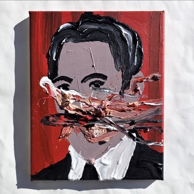 Agent dale cooper in the black lodge 