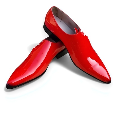 Crafted leather mens designer luxury red patent leather pointed toe side laces dress shoes