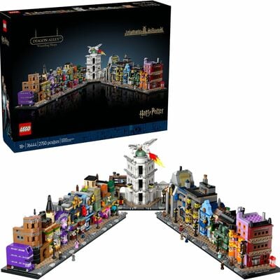 Leg harry potter diagon alley wizarding shops building set for adults 