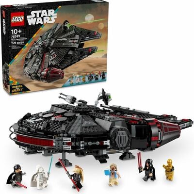 Leg star wars the dark falcon buildable starship, star wars toy vehicle set for boys and girls
